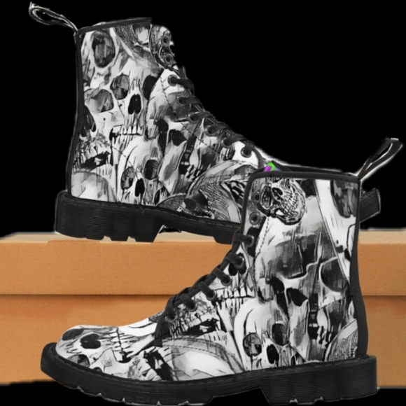 Purplehand official,canvas boots,bones - Picture 2 of 2